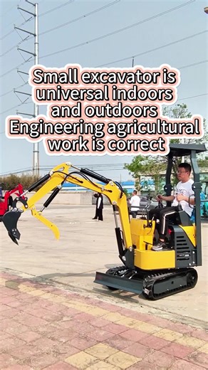 The mini excavator, equipped with multi-functional attachments, can handle all kinds of complex working conditions. #digger #excavator