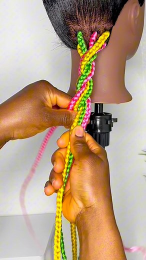 How to Do Multicoloured Box Braids . . #multicolouredboxbraids #colourfulbraids #boxbraidstutorial #braidsforbeginners #creativebraids | Fortune Hair and Lifestyle