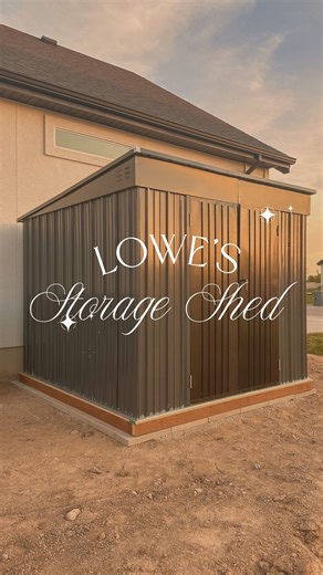 Michelle Hansen on Instagram: "This outdoor shed from Lowe’s has been a total game-changer for our yard! 🛠️🌿 I finally have a designated spot to store all our yard tools, gardening supplies, hoses, and seasonal gear—and it keeps everything protected, tidy, and out of sight. Why I love it: 🏡 Durable and weather-resistant 🧹 Keeps the garage and patio clutter-free 🌱 Perfect for lawn tools, trimmers, potting soil & more 🔐 Lockable doors for extra security ✅ Clean and compact—fits perfectly in 