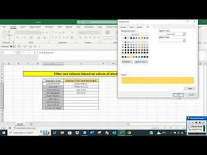 Filter one column based on values of another column in Excel