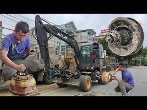 Heavy-Duty Excavator Bearing Overhaul – Full Disassembly, Inspection, And Installation