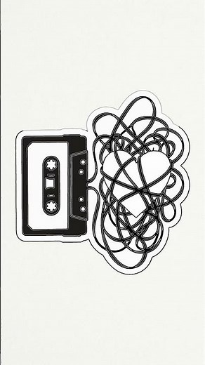 Draw a Retro Cassette Tape Heart - Easy Art for Beginners