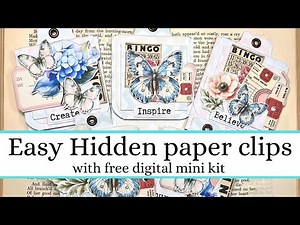 EASY hidden paper clips using freebies