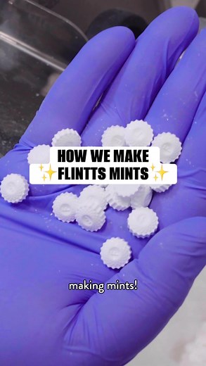 Flintts Mints on Instagram: "Did you know Flintts are made in NYC? 🏭 Come with us to our factory and get a behind the scenes look at all the mouth watering ✨magic✨ #flinttsmints #drymouth"