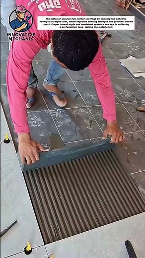 How to Install Linear Drain Tile with Perfect Mortar Coverage