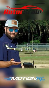 Some of the beautiful static features of the New RotorScale UH-1 GPS Stabilized Huey! This one is 200 Size and comes with a beautiful 174th Sharks livery. Grab one today: https://www.motionrc.com/products/rotorscale-uh-1-huey-174th-ahc-200-size-gps-stabilized-helicopter-rtf-rsh1020-002 | Motion RC