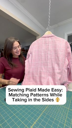 17K views · 187 reactions | Sewing Plaid Made Easy: Matching Patterns While Taking in the Sides 痢 #proalterations #alterations #sewingtrick #businesswoman #DIY #crafty #tutoring #matching #patterns | PRO Alterations | Facebook