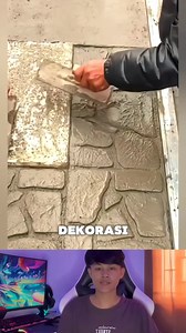 200K views · 360 reactions | cara praktis membuat dekorasi teras rumah #tutorial #ide #kreatif #hias #taman #tukang #kuli #material #fyp #reels #viral #trik #tips | Cecef Pranata | Facebook