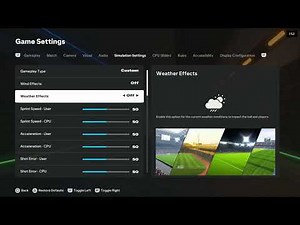 EA FC 25: How to Set Up Simulation Settings