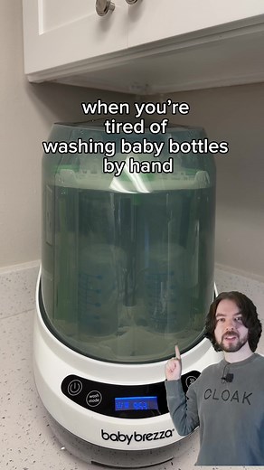 👋🏽Say bye to hand washing bottles and pump parts! The Bottle Washer Pro does it all for you. Washes, sterilizes, and dries with the push of a button. We think you’ll agree it’s the greatest invention ever!😳♨️ ♨️#bottlewasher #newparents #newparentmusthaves #babybrezza | Baby Brezza, USA