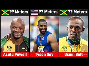 Men’s 100m World Records & Fastest Sprints | Sprinting History | Usain Bolt, Asafa Powell, Tyson Gay