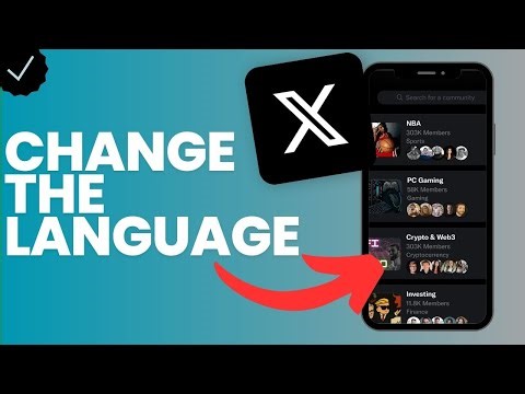 How to change the language in X?