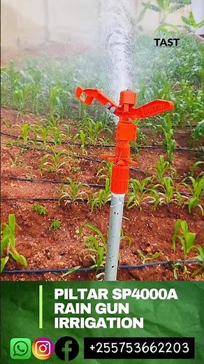 agricultural sprinkler system PILTAR SP4000A, Adjustable angle Rain gun #tast #tasty #irrigation#tz