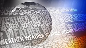 Weather forecast with world globe showcasing accurate international weather information in creative infographic style