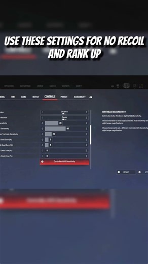 Use these settings to rank up in rainbow six siege #consolefov #r6siege #gaming