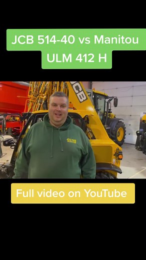 #JCB 514-40 vs #manitou ULM 412 H #machine comparison #telehandler #machinery #fyp #agriculture #farming Full video on #YouTube