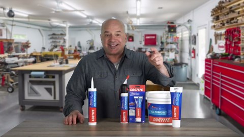 Loctite Power Grab Express All Purpose Construction Adhesive, White, 1 Gallon Pail, 1 Pack - Versatile Construction Glue for Cement, Tile, Wall & More