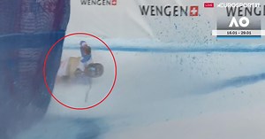 Sarrazin s’est fait peur : sa chute "improbable" en vidéo