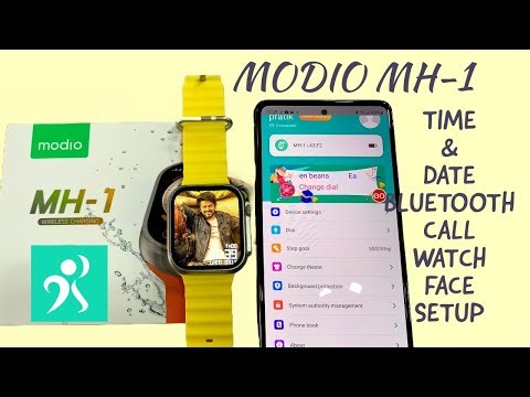 Modio MH1Ulra Smartwatch time&Date setup |Modio MH1Ulra Smartwatch Bluetooth call setup