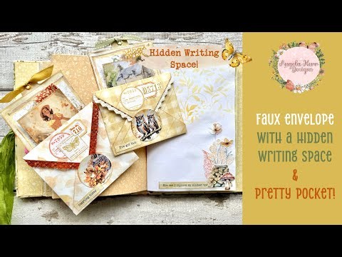 Super EASY Faux Envelope & Hidden Writing Space!
