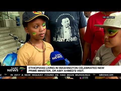 Ethiopians living in Washington DC celebrate new Prime Minister Dr Abiy Ahmed