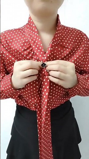 How to Tie a Shirt Ribbon ✨ Easy DIY Fashion Tips for a Stylish Look