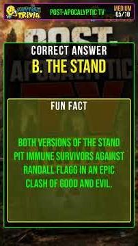 Post-Apocalyptic TV Trivia #Shorts