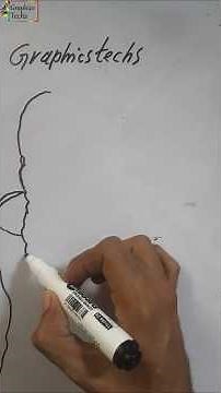 How to Draw a Cute Girl on Whiteboard | Fun Marker Art Tutorial #easydrawing #drawingguide #drawing