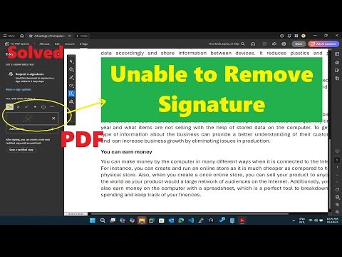 How to remove signature in PDF | rean khmer computer
