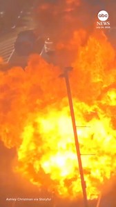 Fireball erupts from car fire in Virginia parking lot