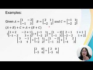 Algebraic Properties of Matrix Operation