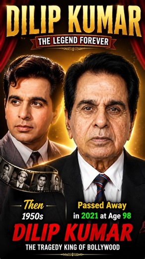Dilip Kumar Then & Now 😢 | 1950s to 2021 | The Legendary Tragedy King of Bollywood ❤️#shortvideo
