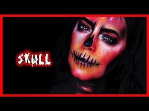 Tutorial red skull for Halloween 2019 | Silvia Quiros