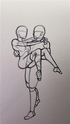 How to Draw a Princess Carry Pose ⭐️Tutorial⭐️ #howtodraw #drawingtutorial #draw #sketch #art