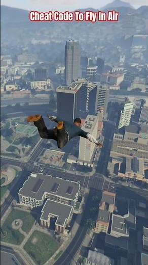 GTA 5 Cheat Code to Fly In Air | Glide through the Sky | GTA 5 Cheat Code For Skyfall #gta5 #gta