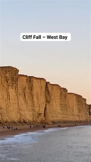 1.2M views · 3.2K reactions | Footage of the cliff fall at West Bay, submitted by a member of the public. | West Bay Photography | Facebook