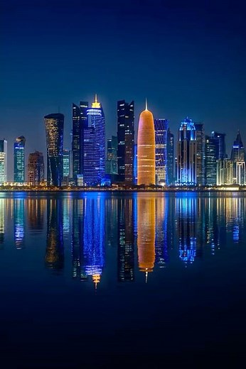 Doha at Night Looks UNREAL