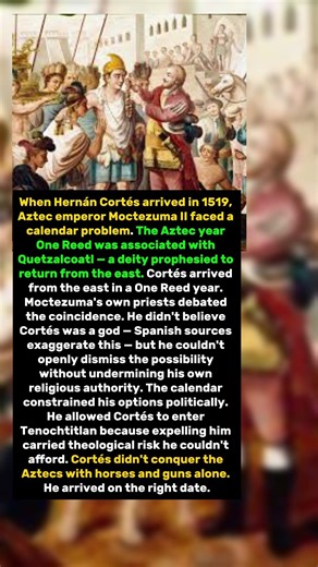 The Aztec Emperor Who Welcomed Invaders — Because His Own Calendar Said He Had To