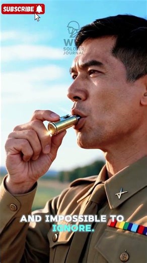 Small Whistle Made From an Empty Bullet #shorts #militaryhistory