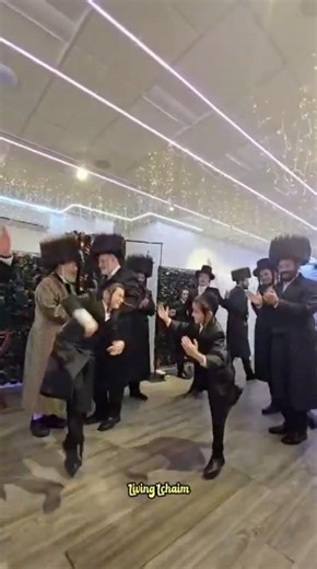 Hasidic Boys Dancing Away