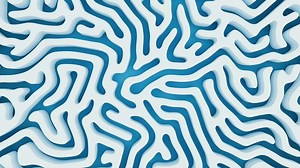 abstrato linhas e curva linhas, 3d Renderização.