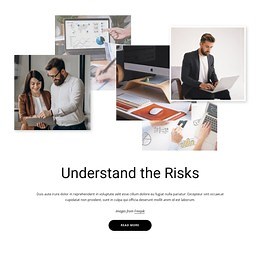 Business risks calculation - HTML Template by Nicepage