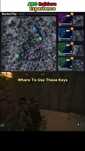 Where to Use These Keys in Buried City