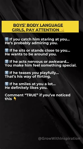 Boys Body Language