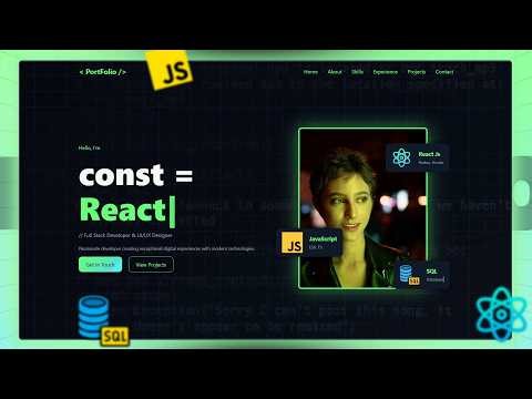 How To Make A Portfolio Website Using HTML CSS JS | Complete Responsive Website Design | Part-1