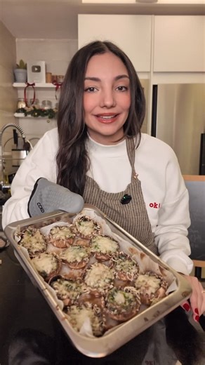 May Bsat on Instagram: "Stuffed mushrooms 🫠 you can add fresh parsley 😍"