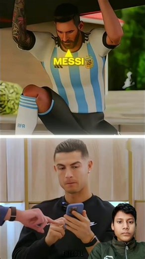 Ronaldo React Meteor Vs Messi 😈 🤯 #football #edit #messi #meteor