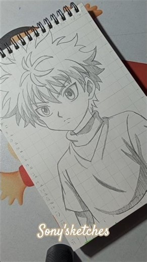 Drawing Killua Zoldyck ✨ HUNTER X HUNTER || 🎨#shorts #drawing #killua #hunterxhunter