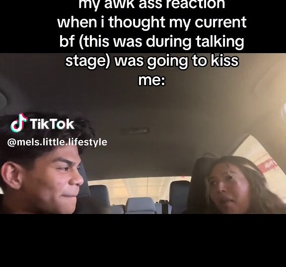 yes he was my first kiss leave me alone😹 #boyfriend #bf #awkward #fyp #talking #talkingstage #funny #datingstorytime #relationship