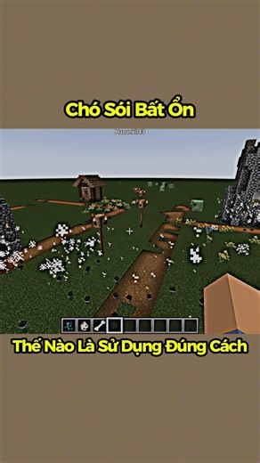 How to Use Wolves Correctly #minecraft #hazunki